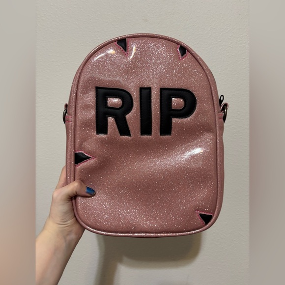 Handbags - Love Pain and Stitches Pink Tombstobe Crossbody bag